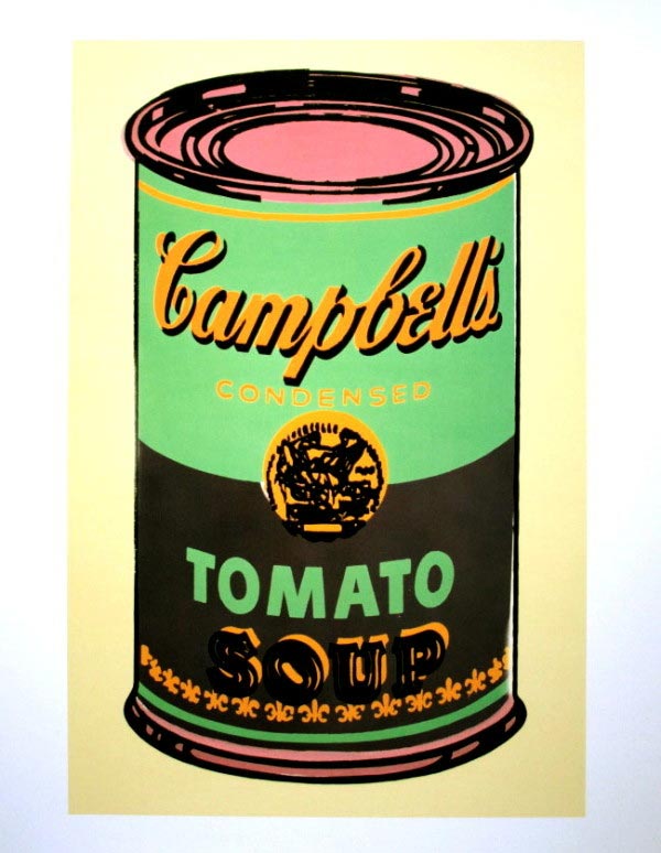Art Print Andy Warhol Campbell S Soup Can 1965 green Purple 36 Art Print Andy Warhol Campbell S Soup Can 1965 green Purple 36