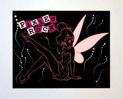 Affiche Walt Disney - Pixies Rock