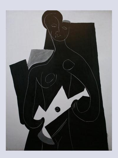 Lámina Pablo Picasso - Femme à la guitare