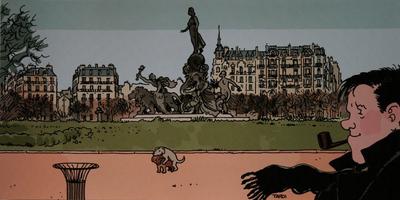 Jacques Tardi Art Print - Nestor Burma dans le 11e Arr. de Paris
