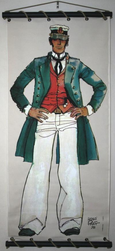 Corto Maltese Serigraph on Canvas - 40 years old