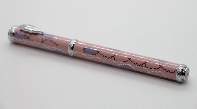 Penna Stilografica Inès de la Fressange : Oak Allover rosa