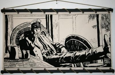 Serigrafia - Corto Maltese Hugo Pratt - Réflexion - Corto Tropiques