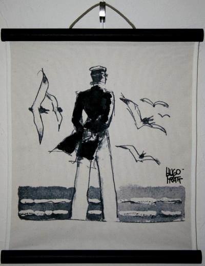 Corto Maltese Serigraph on Canvas – Rendez-vous