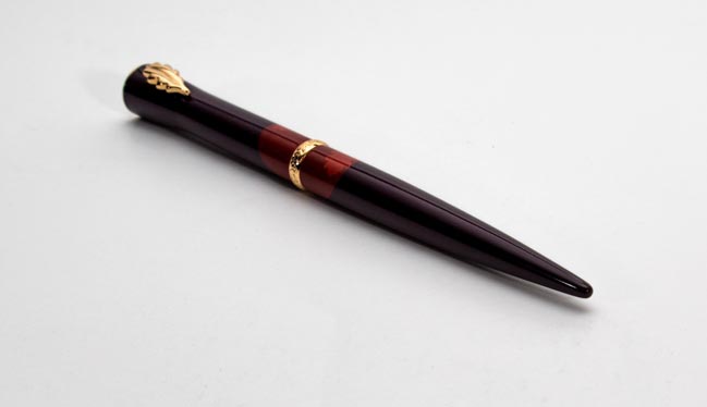 Penna Stilografica Inès de la Fressange "Oak Tree Neo" (prugna e rosso)