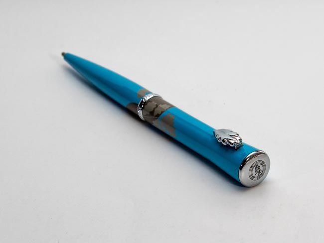 Inès de la Fressange Rollerball Pen "Oak Tree Neo" (blue and gray)