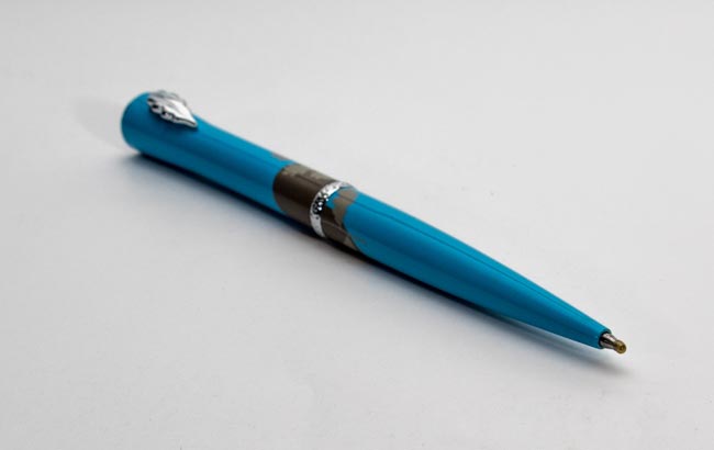 Inès de la Fressange Rollerball Pen "Oak Tree Neo" (blue and gray)