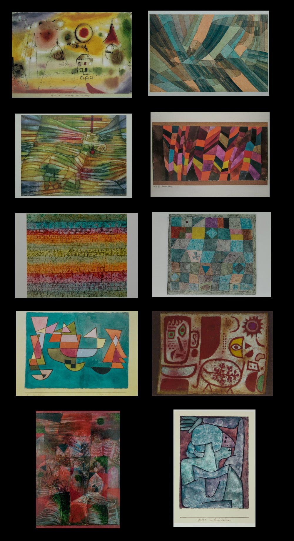 10 cartoline Paul Klee