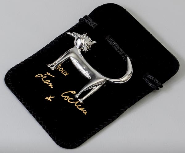 Spilla Jean Cocteau : Il Gatto (argentato)