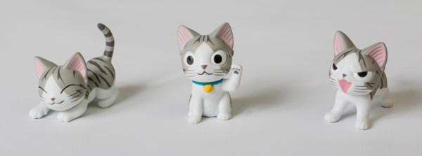 Chi's Sweet Home Cat Figurines box : Maneki-Neko - Hug - Anger