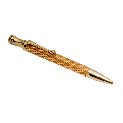 Ballpoint pen : Grid Pattern (golden)