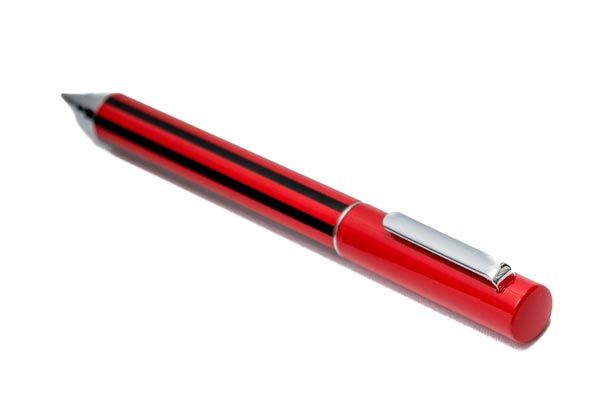 Penna a sfera : Strisce nere e rosso