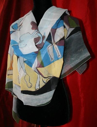Etole 100% soie - Pablo Picasso - La joie de vivre