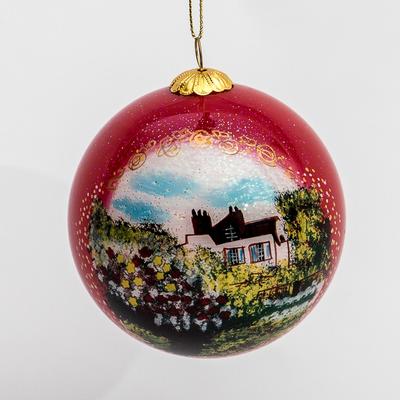 Claude Monet glass ball christmas ornament : The artist's house