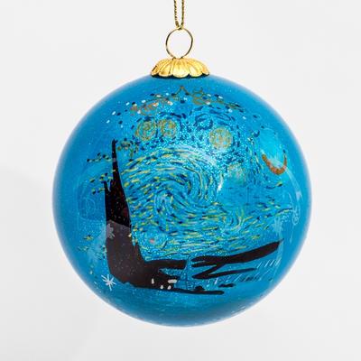 Van Gogh glass ball christmas ornament : Starry night