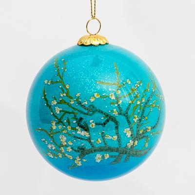 Van Gogh glass ball christmas ornament : Almond Branches in Bloom