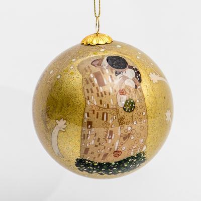 Boule de Noël Gustav Klimt : Le baiser
