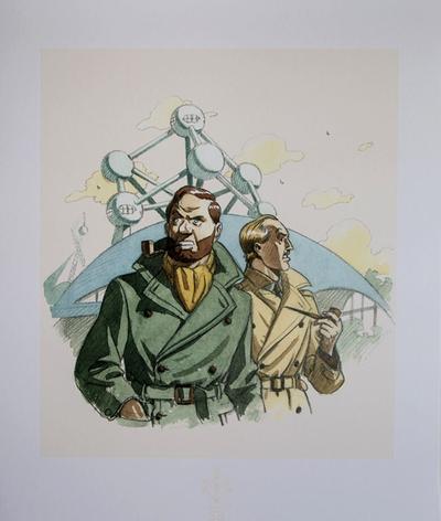 André Juillard Art Print - Blake et Mortimer : Atomium