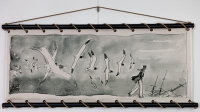 Serigrafia - Corto Maltese Hugo Pratt - La spiaggia