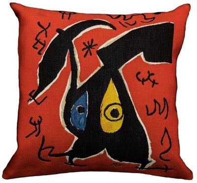 Fodera di cuscino Joan Miro -  Femmes Oiseaux