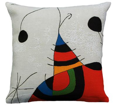 Fodera di cuscino Joan Miro -  Donna, uccello, stella (extrait n°2)