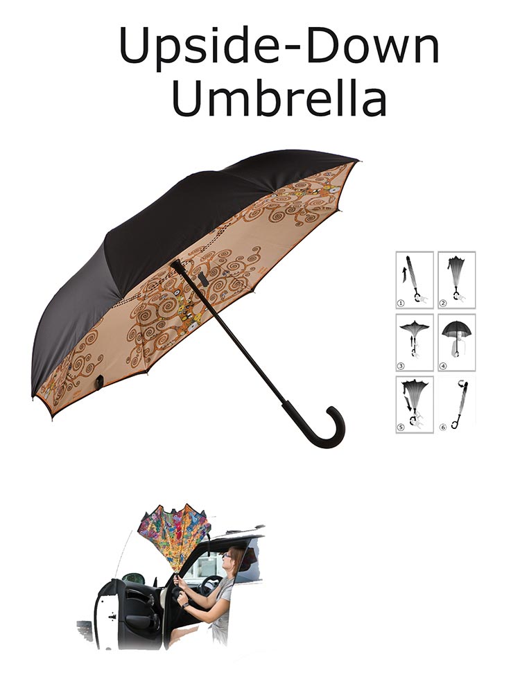 Gustav Klimt Umbrella - The tree of life