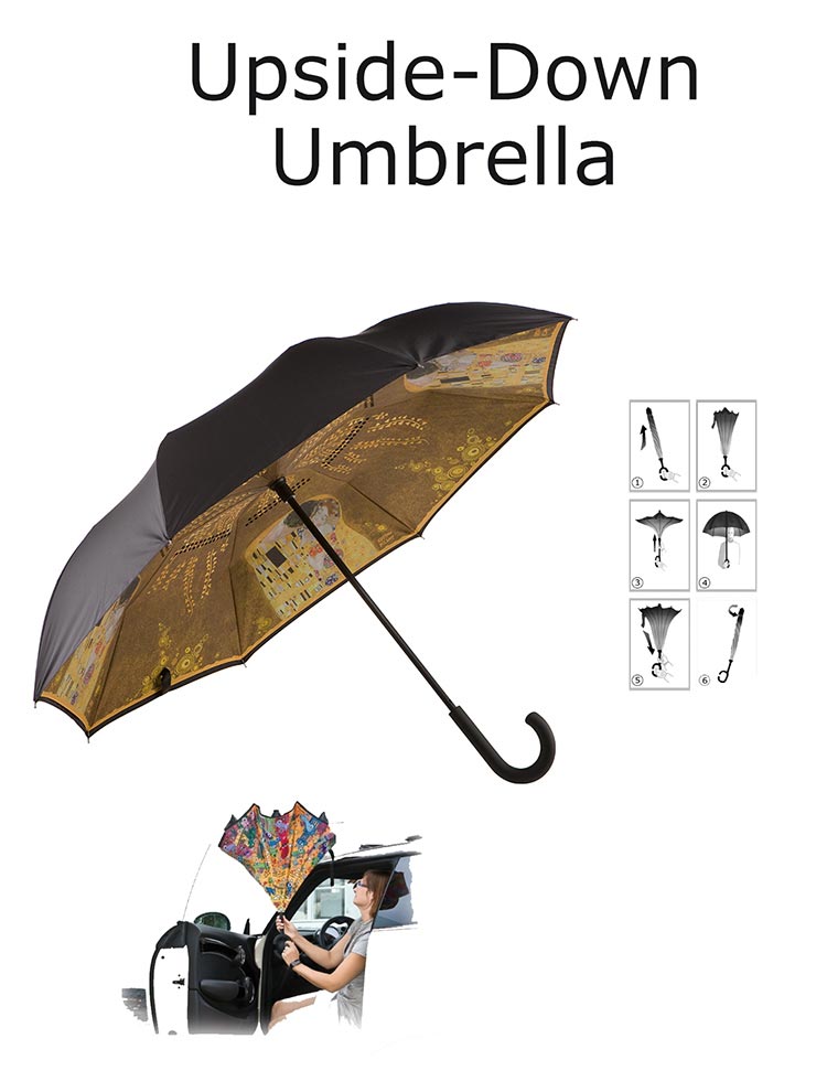 Gustav Klimt Umbrella - The kiss