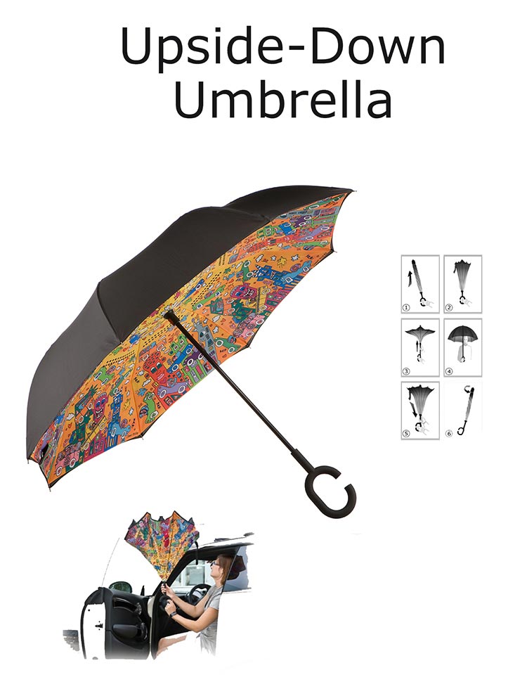 James Rizzi Umbrella - Not Getting Aroun.Tra