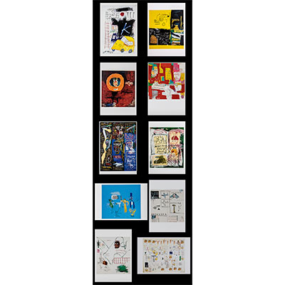 10 postales Basquiat