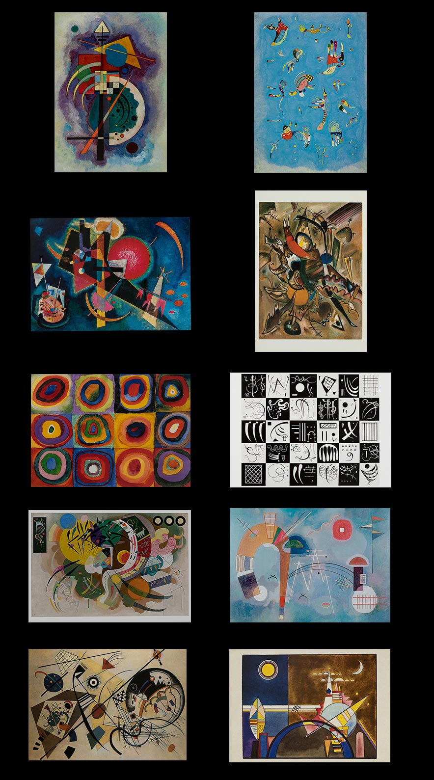 10 postales Kandinsky