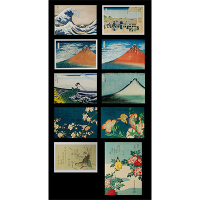 10 cartes postales Hokusai