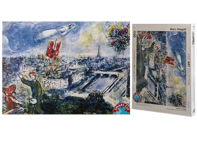 Rompecabezas Marc Chagall - Vue de Paris