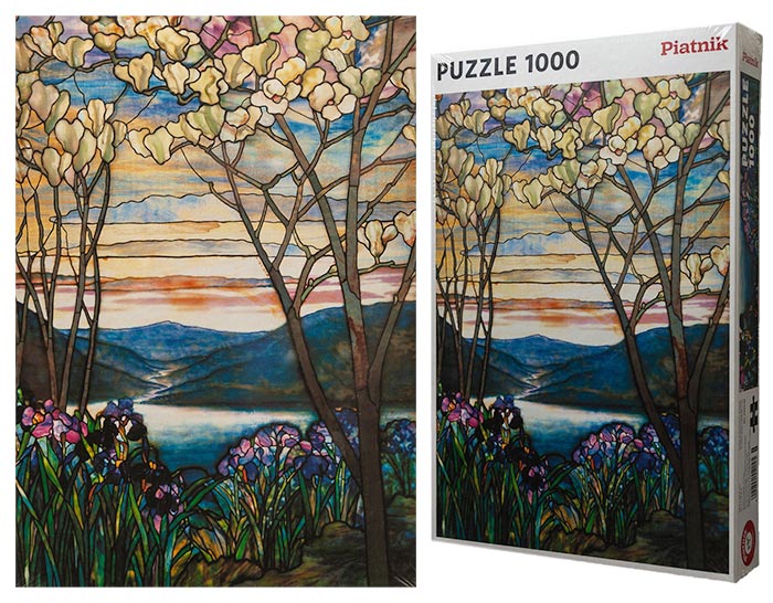 Tiffany puzzle - Magnolias and Irises