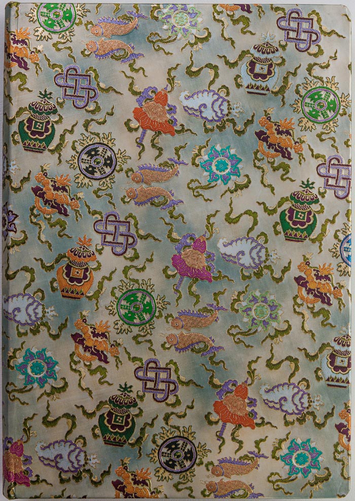 Carnet Paperblanks - Textiles Tibétains Sacrés : Shankha - GRAND