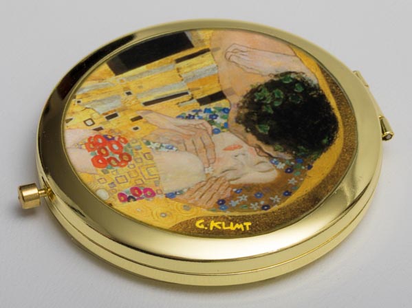 Specchietto da Borsa Gustav Klimt : Il bacio