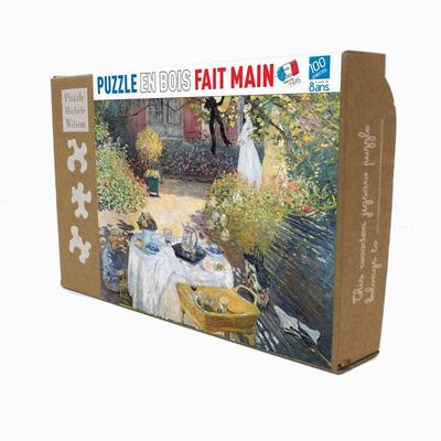 Claude Monet Wooden Puzzle for kids : The Lunch