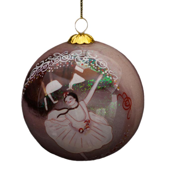 Edgar Degas glass ball christmas ornament : Dancers