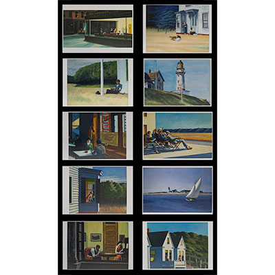 10 cartes postales Edward Hopper