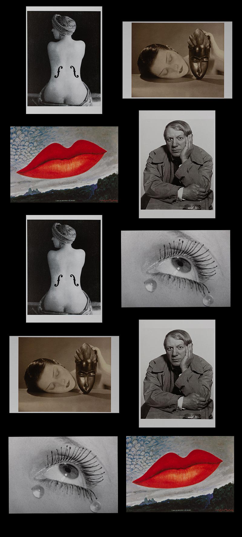 10 cartes postales Man Ray