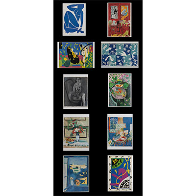 10 cartes postales Matisse