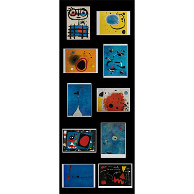 10 Joan Miro postcards