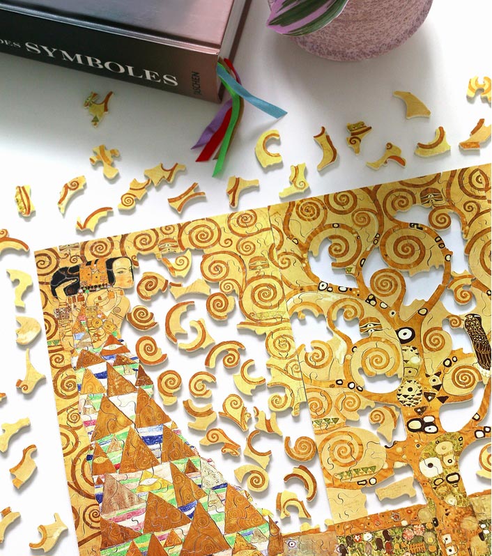 Puzzle en bois Klimt : Arbre de vie (Michèle Wilson)