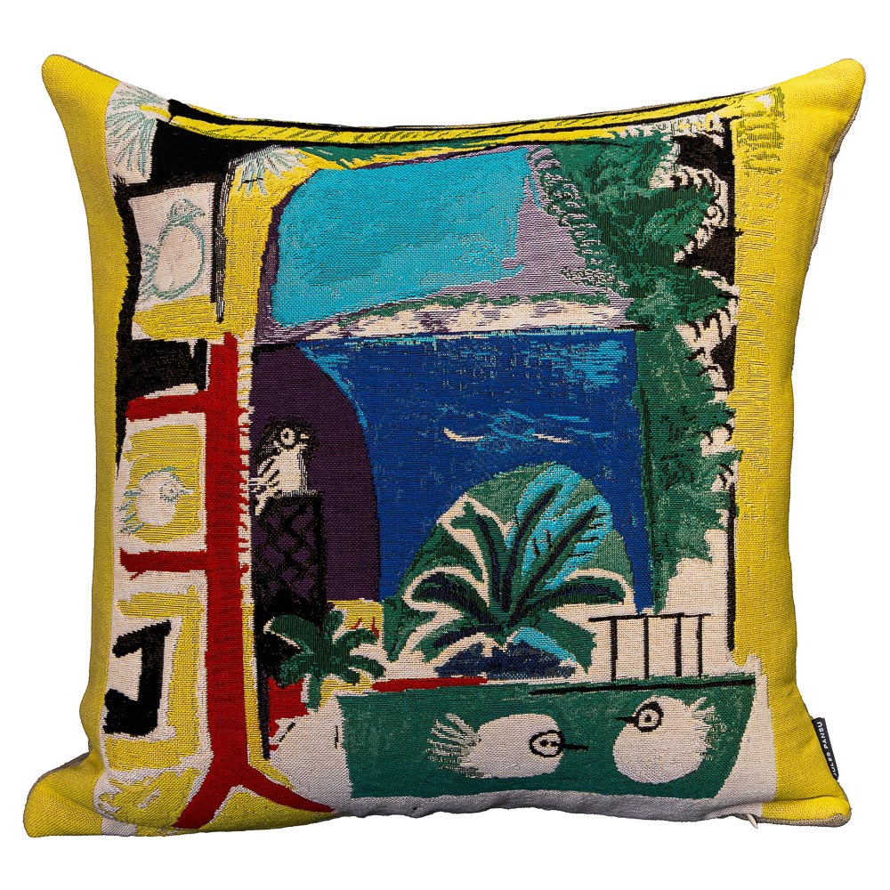 Pablo Picasso Cushion cover : Mediterranean landscape 1957
