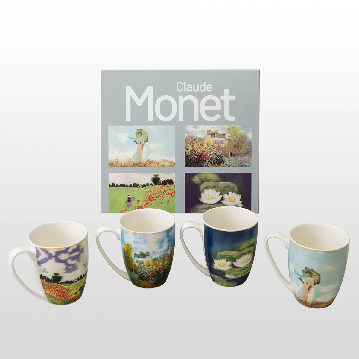 4 Claude Monet mugs (in a gift box), detail 1