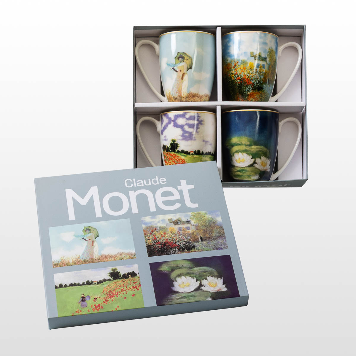 4 Claude Monet mugs (in a gift box), detail 2
