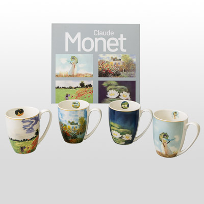 4 Claude Monet mugs (in a gift box)
