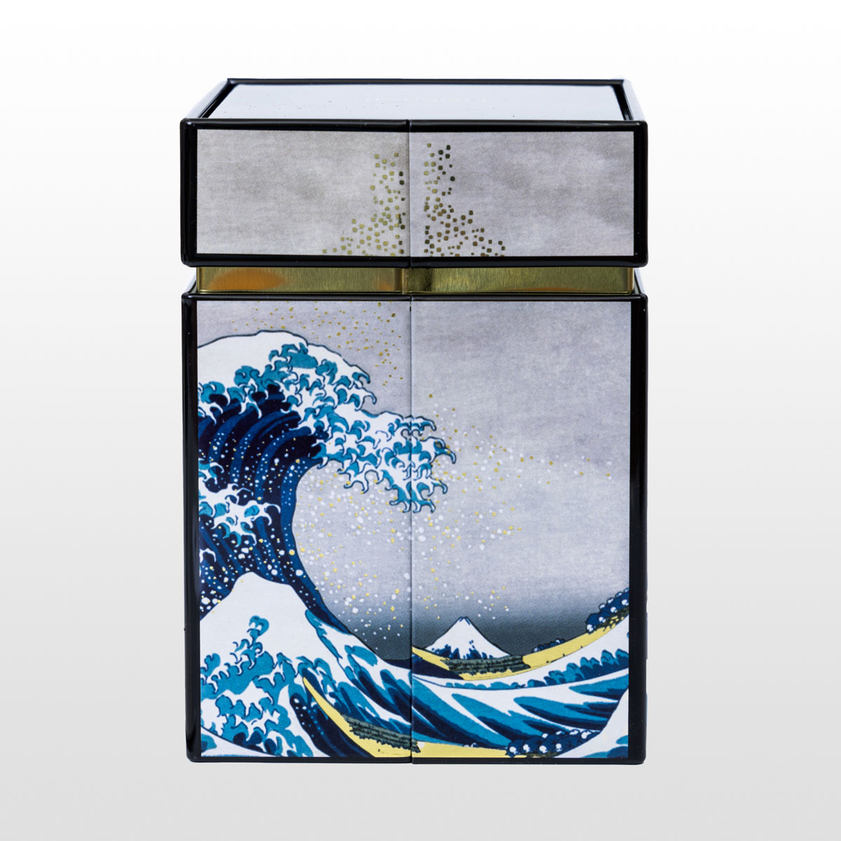 Caja de té Hokusai :  La gran ola de Kanagawa (detalle 3)