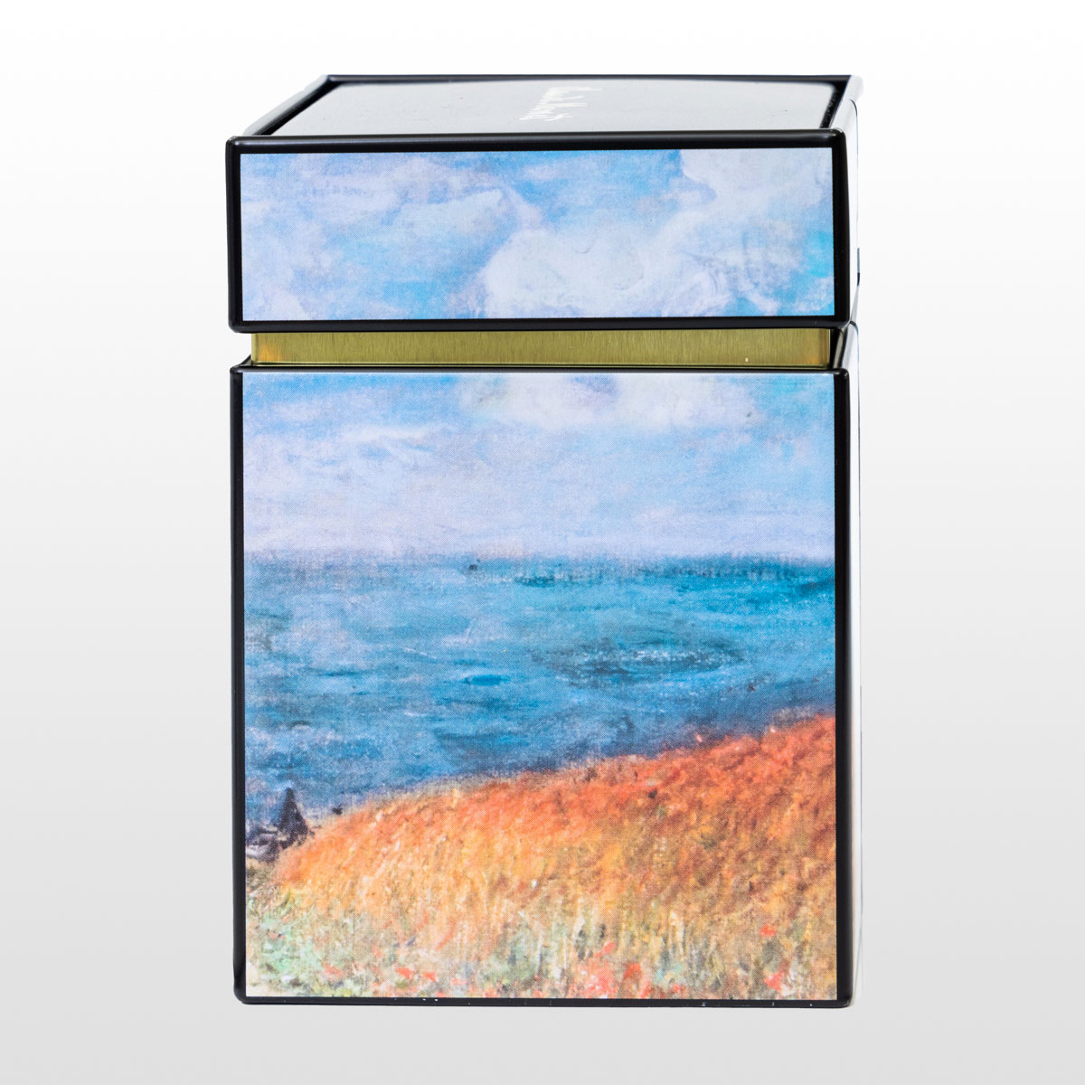 Scatola da tè Claude Monet : Cammino al mare tra campi di grano (dettaglio 2)