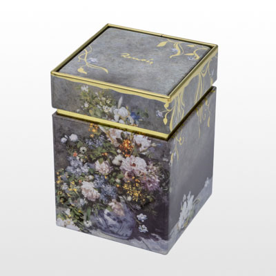 Scatola da tè Renoir : Bouquet di primavera