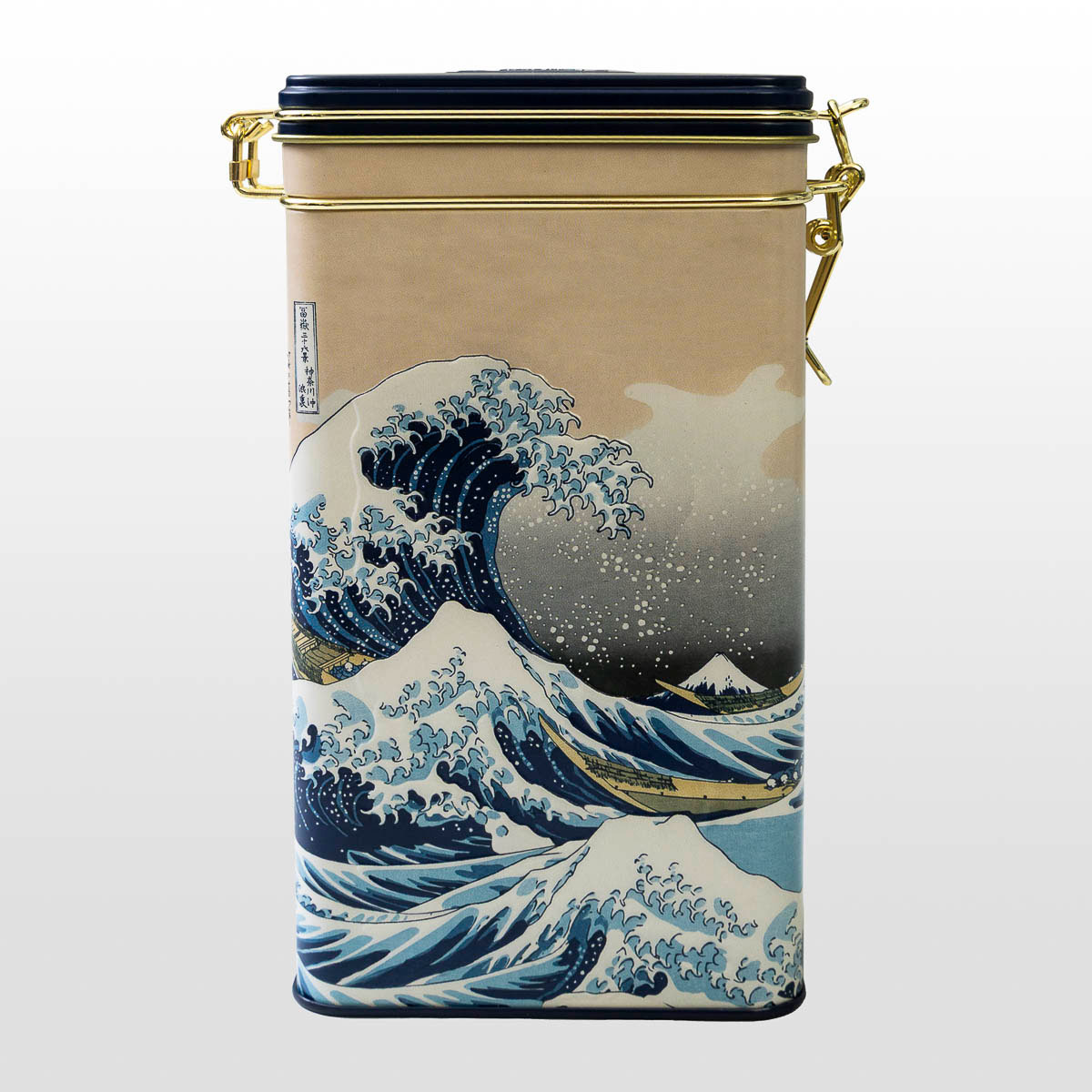 Caja de café Hokusai: La gran ola de Kanagawa (vista frontal)
